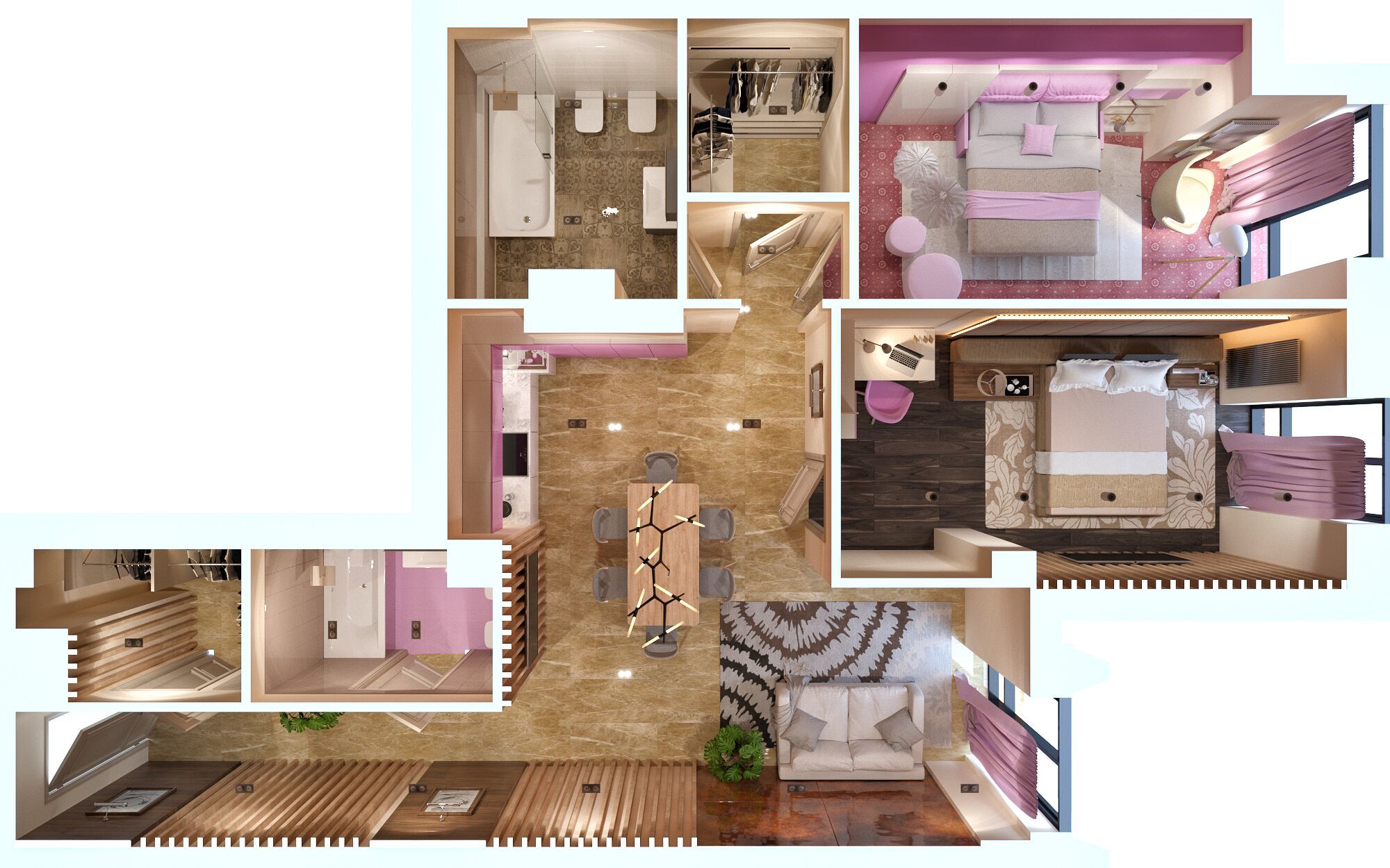 2-кімнатна 95.25 м² в ЖК Вежа CHKALOV від забудовника, Одеса