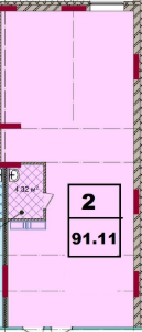 Офіс 91.11 м² в ЖК Акварель-2 від забудовника, Одеса