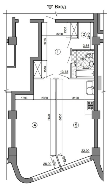1-кімнатна 71.7 м² в ЖК Морська симфонія від 47 400 грн/м², Одеса