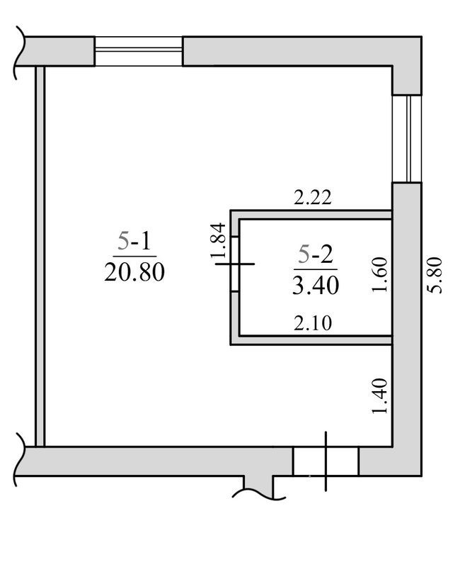 Смарт 20.8 м² в ЖК Свобода від 21 400 грн/м², Харків