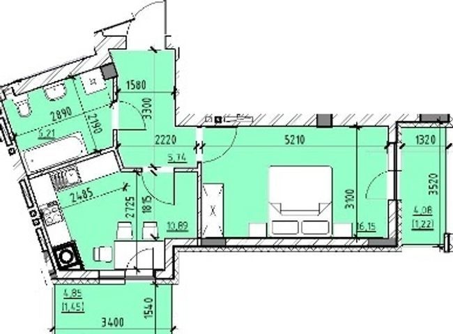 1-кімнатна 38.99 м² в ЖК Бейкер Стріт. Шерлок Холмс від 37 900 грн/м², Львів