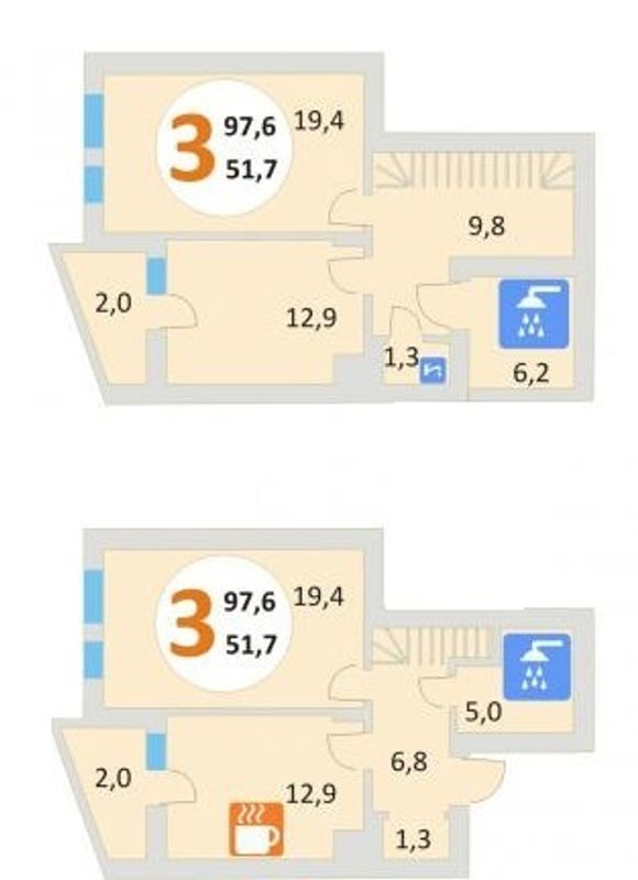Двухуровневая 97.6 м² в ЖК Эко-дом на Мечникова 2 от 24 000 грн/м², Львов