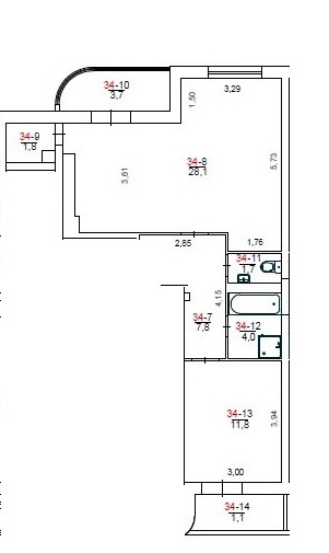 2-комнатная 59.6 м² в ЖК на ул. Демнянская, 26, 30 от 16 800 грн/м², Львов