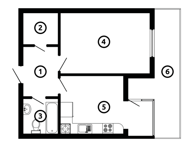 1-кімнатна 46.77 м² в ЖК Національний від 33 750 грн/м², Львів