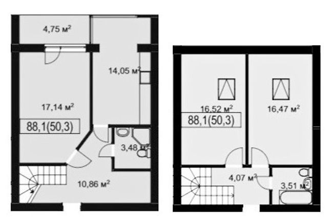Двухуровневая 88.1 м² в ЖК Хвиля от 16 950 грн/м², пгт Брюховичи