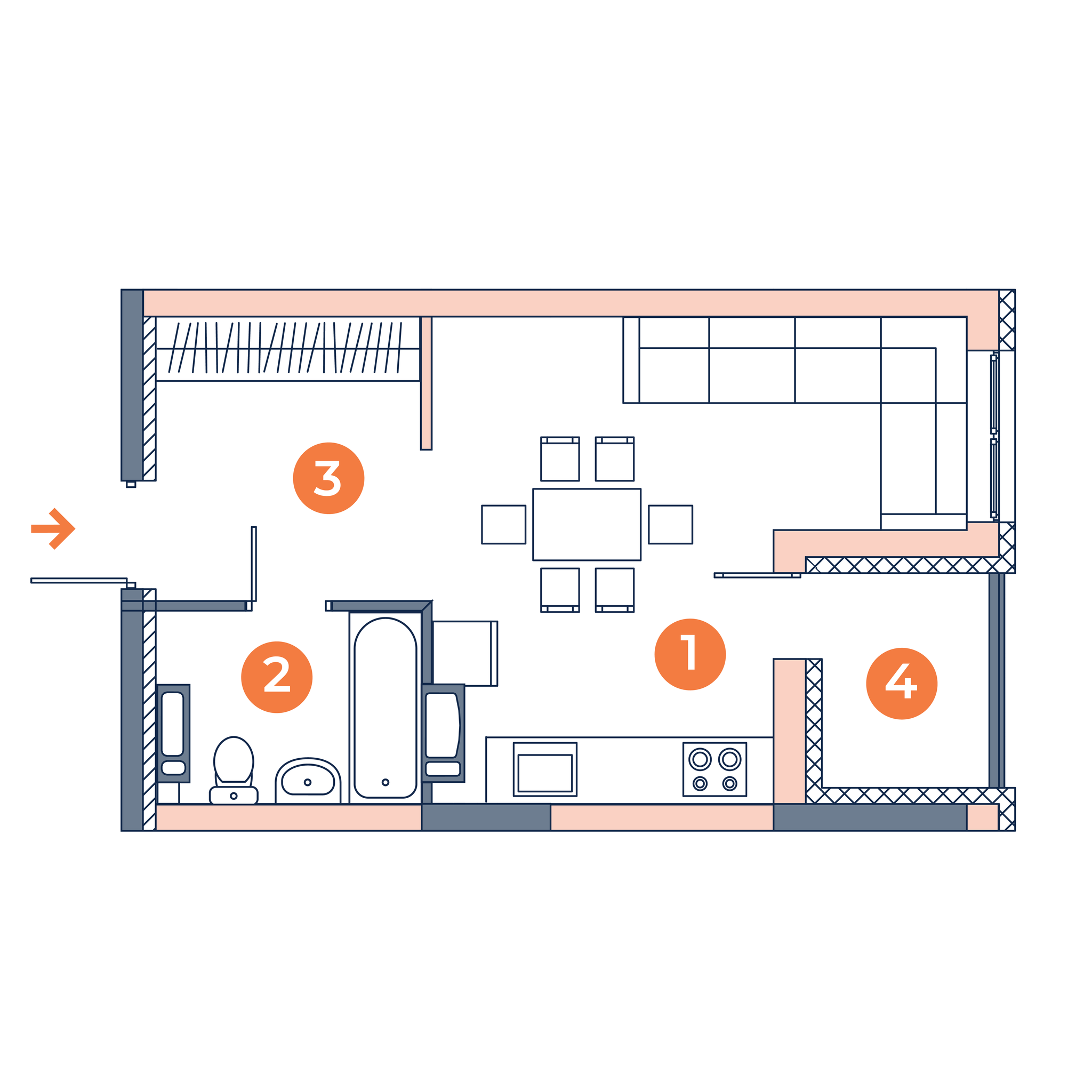 1-кімнатна 29.36 м² в ЖК Orange City від 21 000 грн/м², Київ