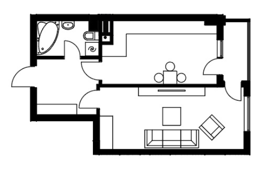 1-кімнатна 46.03 м² в ЖК King Hall від 19 600 грн/м², Івано-Франківськ
