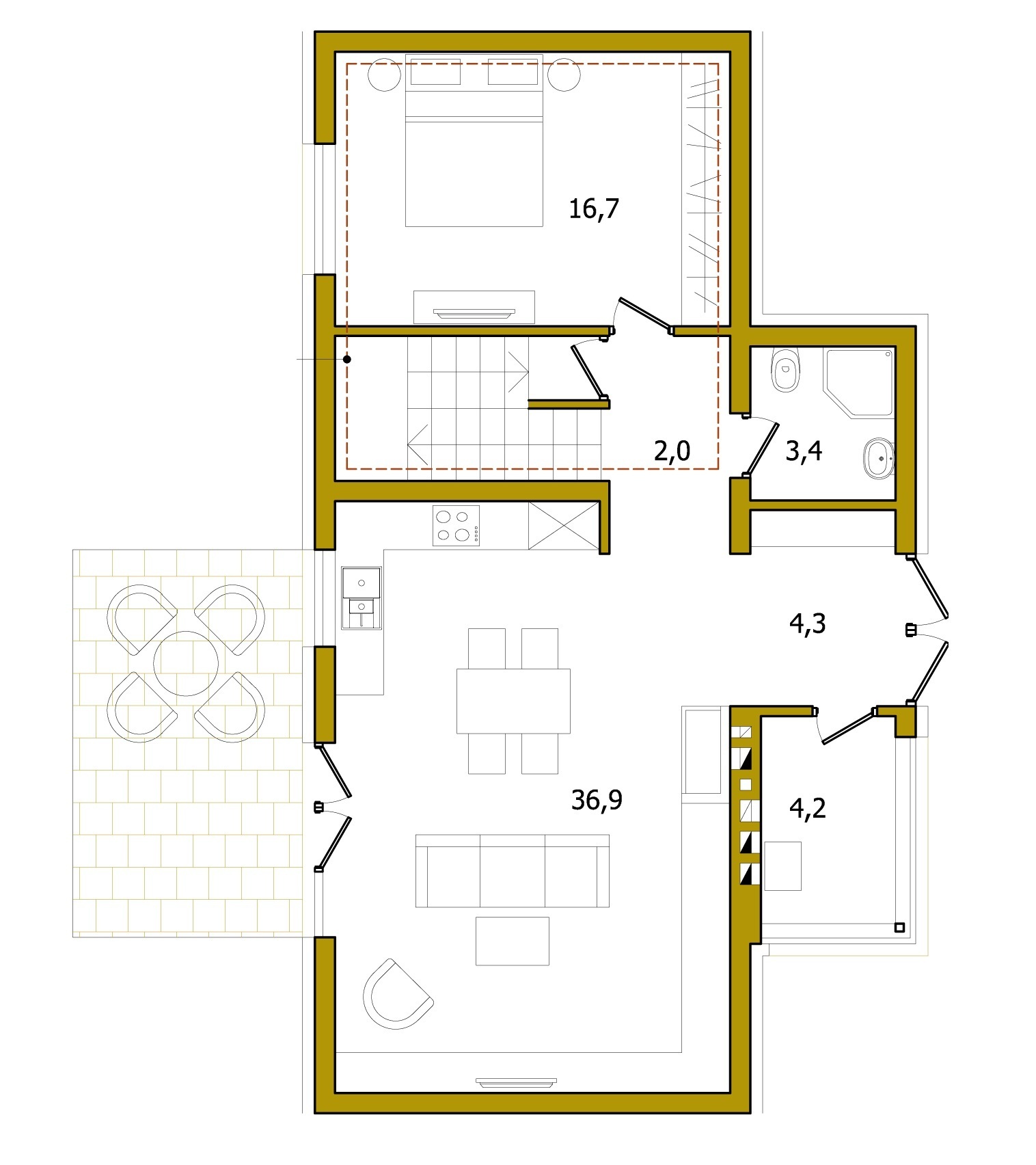 Таунхаус 131 м² в КГ на ул. Озерная, 34 от 52 863 грн/м², с. Сокольники