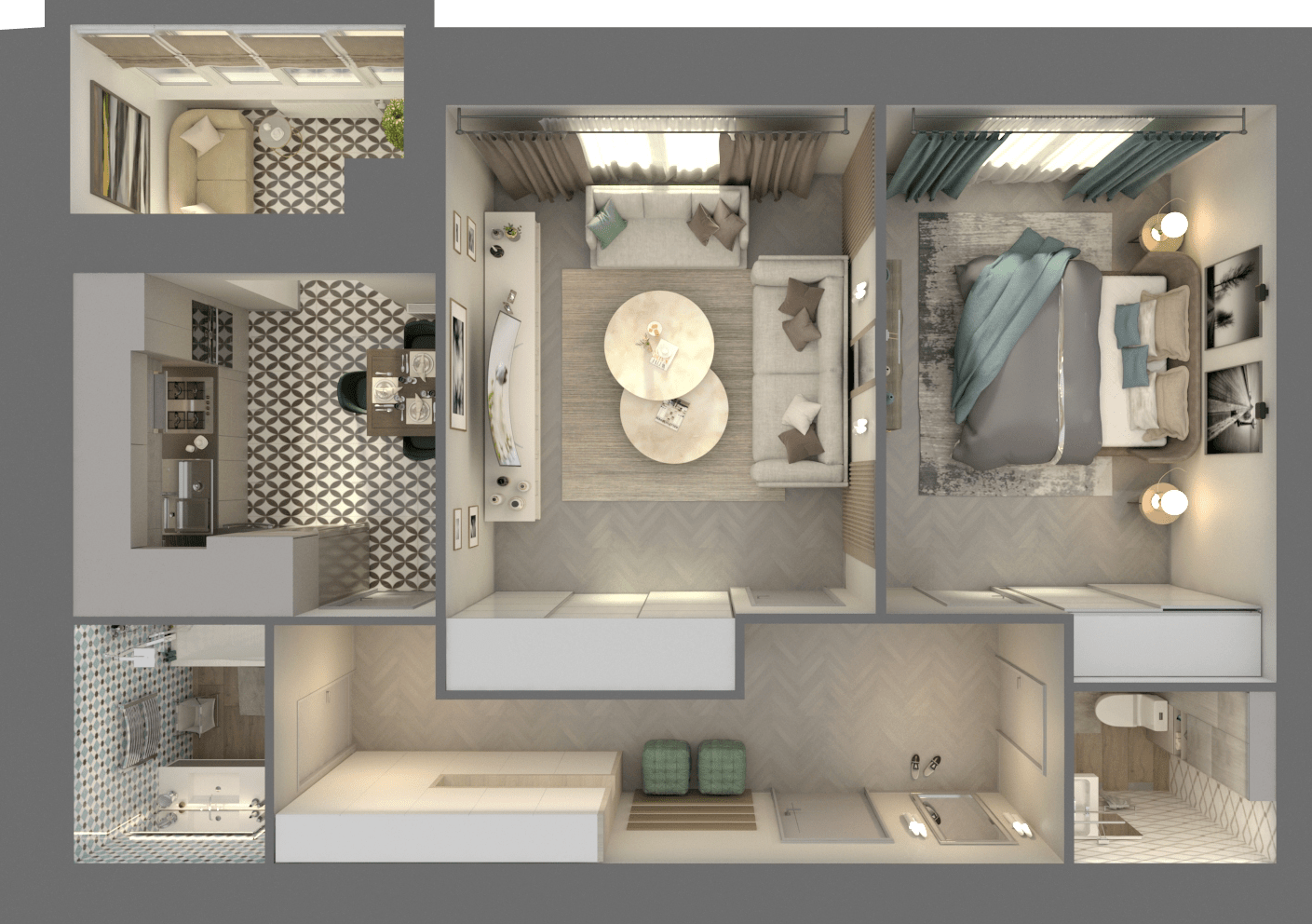 2-комнатная 74.21 м² в ЖК Grand City Dombrovskyi от застройщика, Житомир