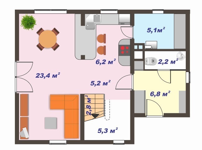 Коттедж 110 м² в КГ Теремки от застройщика, Черкассы