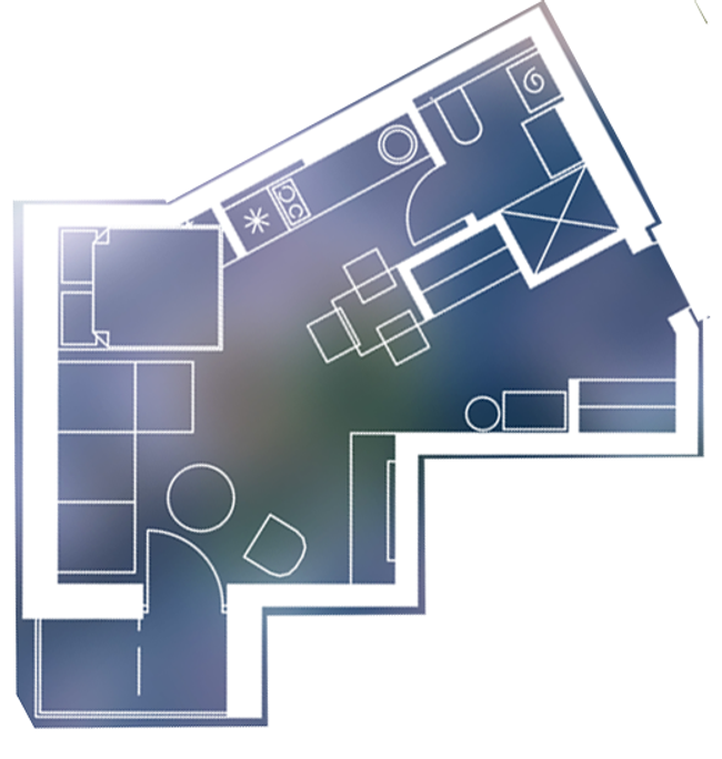 Студия 41.5 м² в ЖК Басів схил от 25 550 грн/м², Ровно