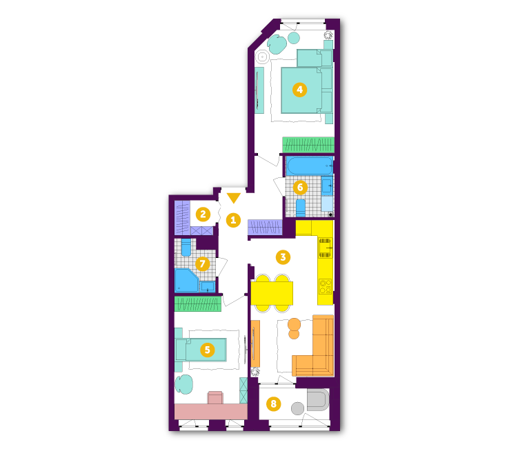 2-кімнатна 68.3 м² в ЖК Respublika від 34 250 грн/м², Київ
