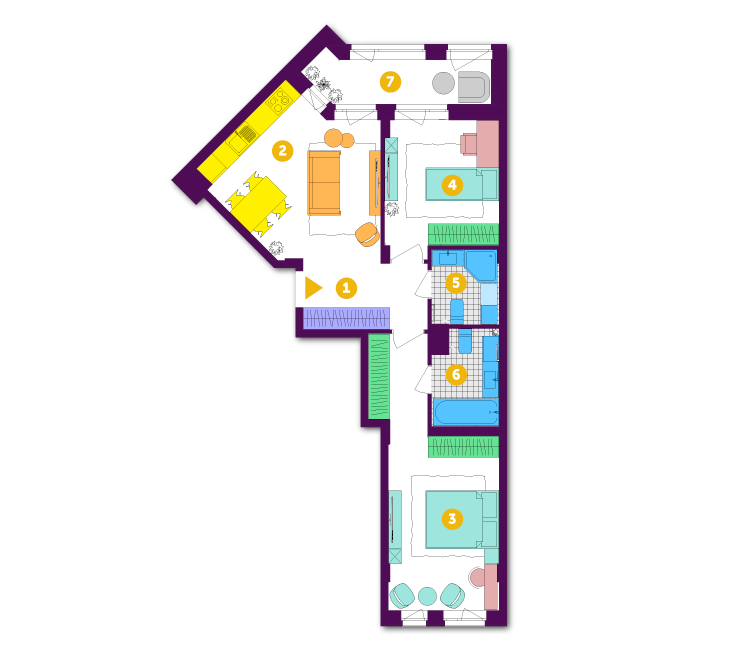 2-кімнатна 68.7 м² в ЖК Respublika від 34 250 грн/м², Київ
