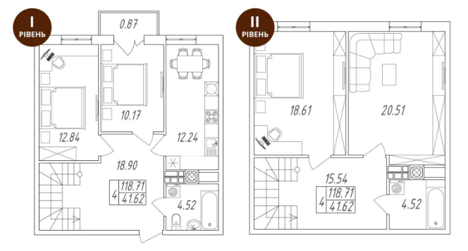 Дворівнева 118.71 м² в ЖК Британія Hall від 17 000 грн/м², Луцьк