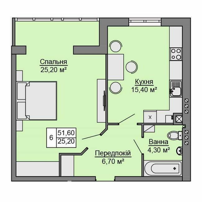 1-комнатная 51.6 м² в ЖК Сучасне житло от 15 000 грн/м², г. Сторожинец