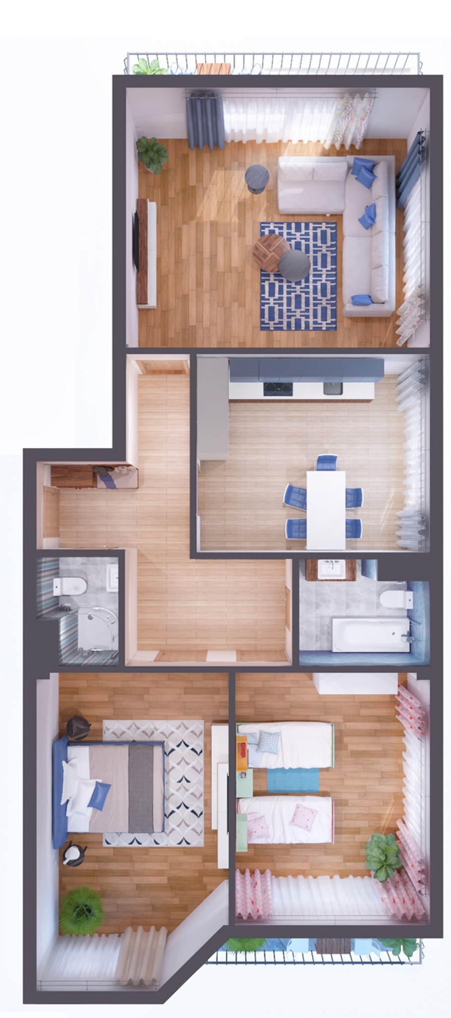 3-комнатная 108.43 м² в КД M29 от 88 100 грн/м², Киев