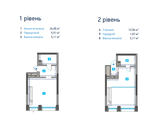 1-кімнатна 54.34 м² в ЖК Славутич від забудовника, Київ