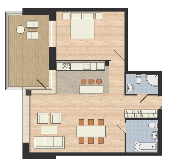2-комнатная 83.6 м² в ЖК Гринвуд от 27 950 грн/м², пгт Брюховичи