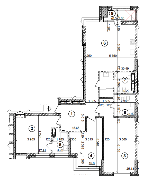 3-комнатная 126.38 м² в ЖК Crystal Park Tower от 52 000 грн/м², Киев