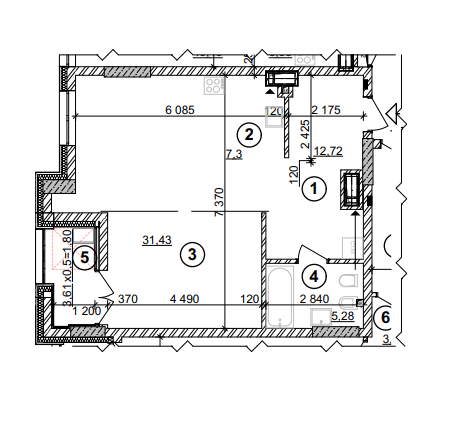 1-комнатная 58.53 м² в ЖК Crystal Park Tower от 45 000 грн/м², Киев