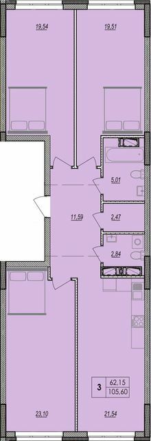 3-кімнатна 105.6 м² в ЖК Olympic Park від 28 000 грн/м², Київ