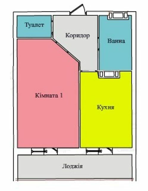 1-кімнатна 40.86 м² в ЖК на вул. Київська від 12 000 грн/м², Тернопіль