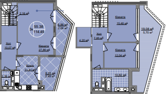 Двухуровневая 114.49 м² в ЖК Imperial Park Avenue от 13 800 грн/м², Черновцы