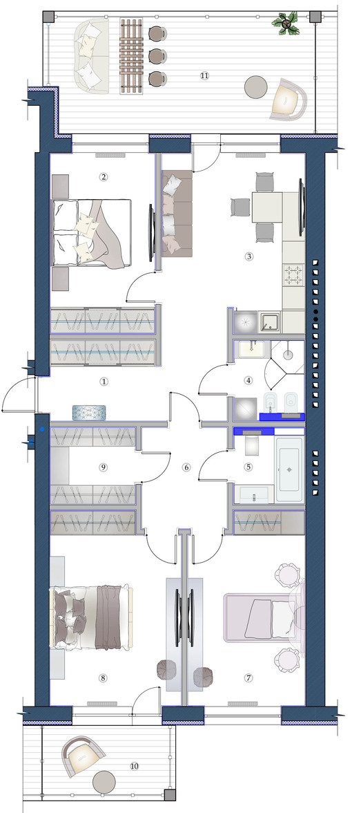 3-кімнатна 111.68 м² в ЖК Софія від 27 950 грн/м², Харків