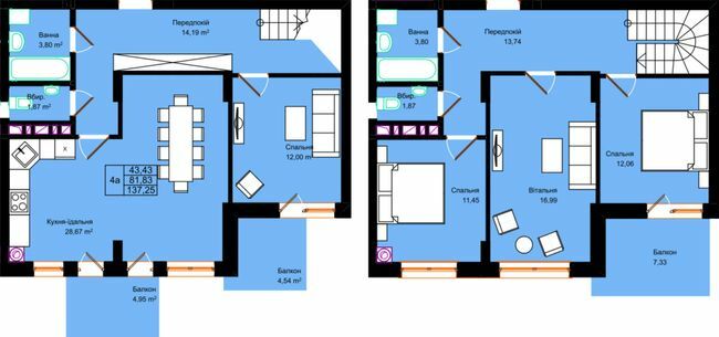 Двухуровневая 137.25 м² в ЖК Панська Вертикаль от застройщика, г. Стрый