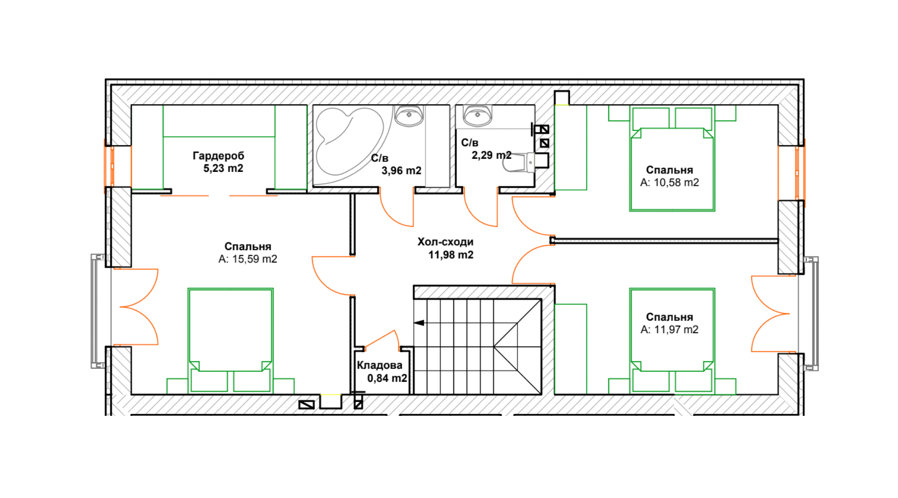 Таунхаус 125 м² в Таунхауси Way Home від забудовника, м. Ірпінь