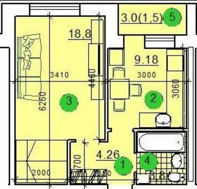 1-комнатная 37.58 м² в ЖК Престиж от 10 000 грн/м², г. Радивилов