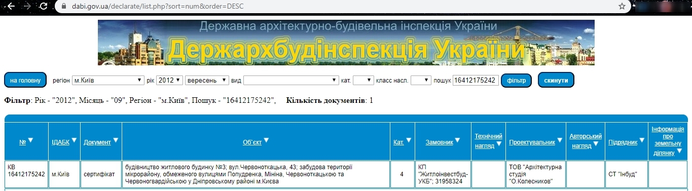 Сертификат о готовности Дом, ЖК на ул. Красноткацкая, 43