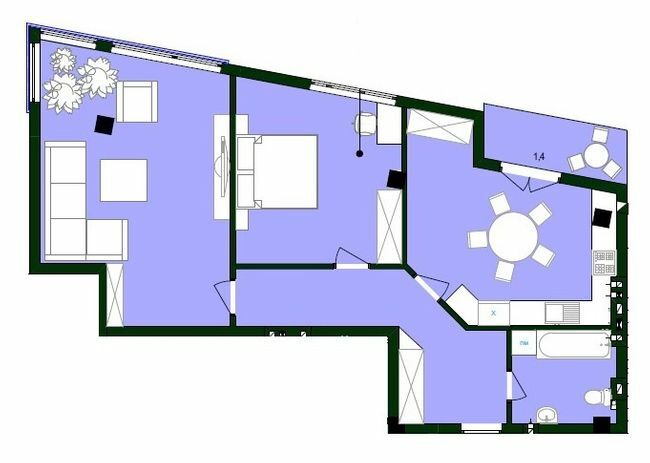 2-кімнатна 82.6 м² в ЖК Оселя Сервіс від забудовника, Львів