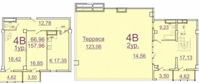 Двухуровневая 157.96 м² в ЖК Аксиома от 22 750 грн/м², Харьков