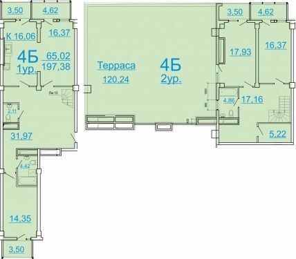 Двухуровневая 197.38 м² в ЖК Аксиома от 22 750 грн/м², Харьков