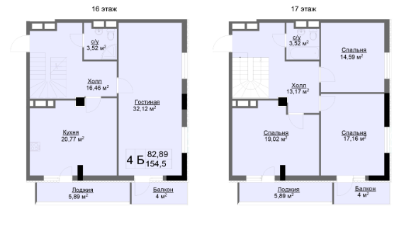 Двухуровневая 154.5 м² в ЖК Ключ от застройщика, Харьков