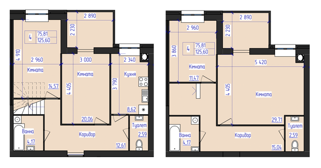 Двухуровневая 125.6 м² в ЖК Олимпийский от 19 500 грн/м², Харьков