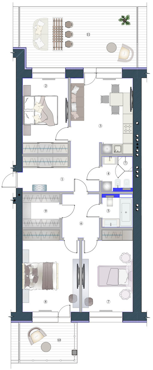 3-кімнатна 112.95 м² в ЖК Софія від 27 950 грн/м², Харків