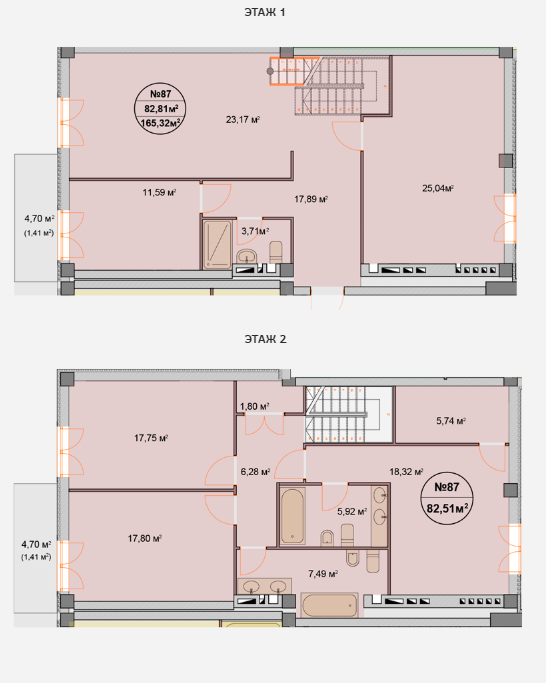 Двухуровневая 165.32 м² в ЖК Феличита от 38 600 грн/м², Харьков