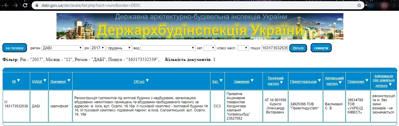 Сертификат о готовности 16А, ЖК Просвещения, 16, 16А