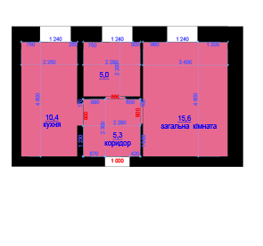 1-комнатная 36.3 м² в ЖК Княжий от 8 650 грн/м², г. Любомль