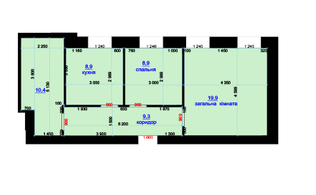 2-комнатная 57.4 м² в ЖК Княжий от 8 650 грн/м², г. Любомль