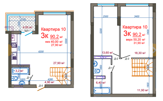 Двухуровневая 90.2 м² в ЖК Княжий от 18 000 грн/м², Житомир