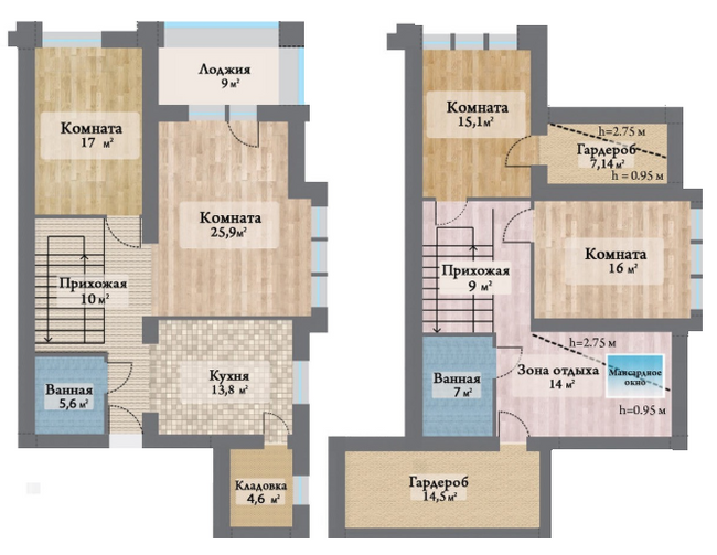 Дворівнева 157.75 м² в ЖК Ренесанс від 35 300 грн/м², Запоріжжя