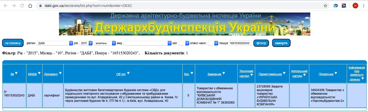 Сертификат о готовности Дом 4, ЖК Грюнвальд