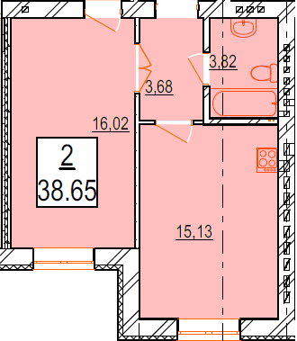 1-комнатная 38.65 м² в ЖК Маєток Боздош от 16 400 грн/м², Ужгород