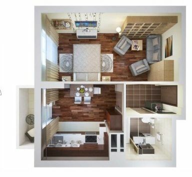 1-комнатная 37.69 м² в ЖК Шевченковский квартал от 25 000 грн/м², Киев