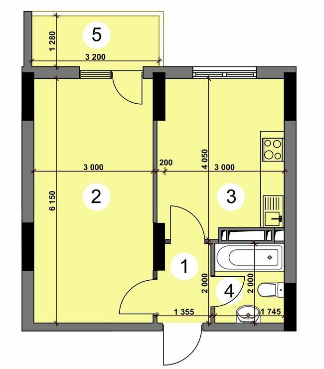 1-комнатная 37.9 м² в ЖК Шевченковский квартал от 25 000 грн/м², Киев