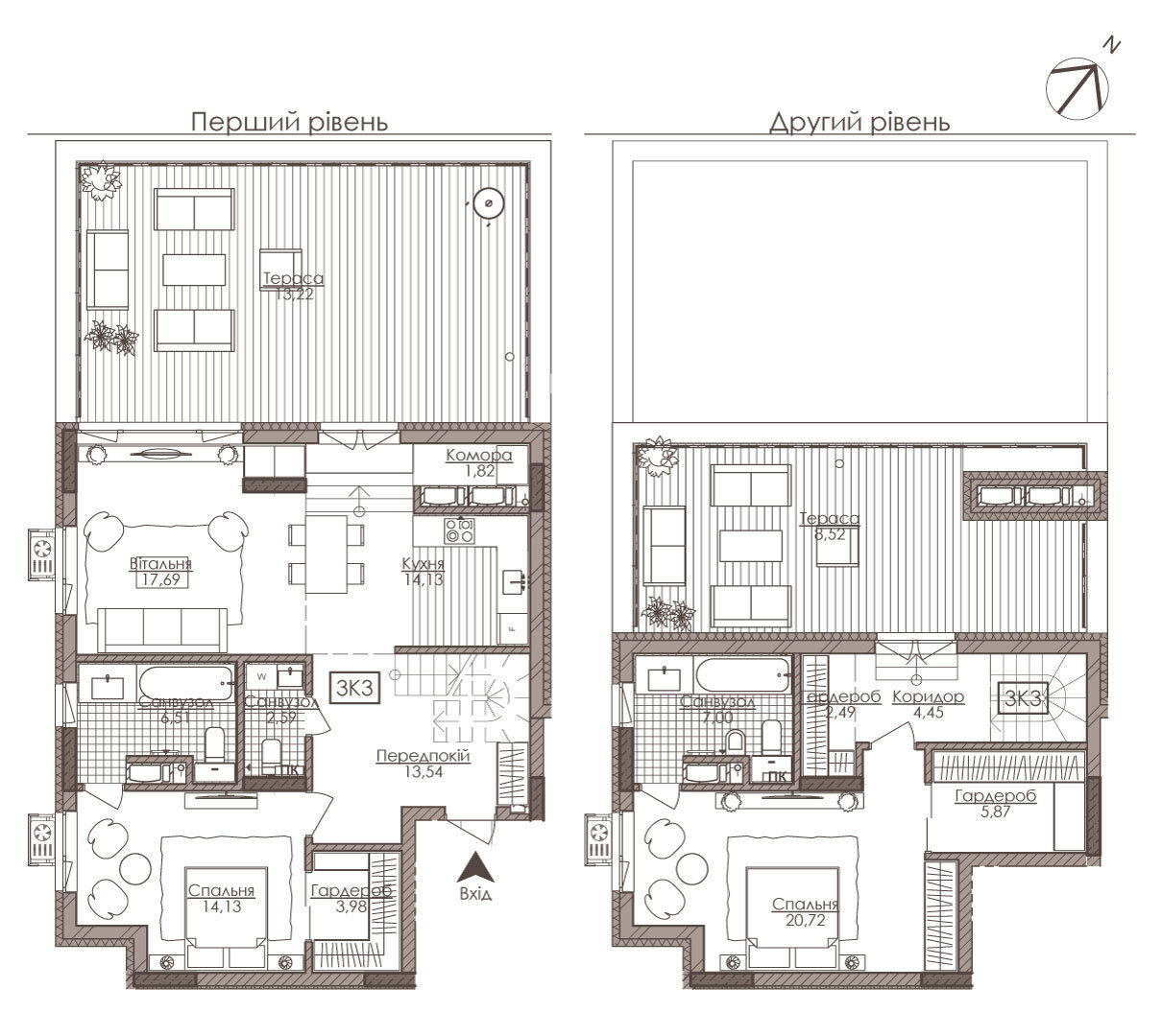 3-кімнатна 136.66 м² в ЖК Камертон від 46 850 грн/м², Київ