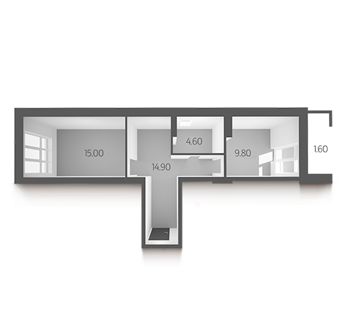 1-комнатная 45.9 м² в ЖК L-квартал от 30 000 грн/м², Киев